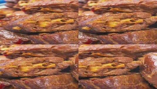 绝味鸭脖美食4k竖版实拍平移镜头高清在线视频素材下载