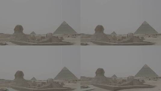 金字塔和狮身人面像高清在线视频素材下载
