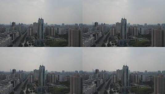 航拍东莞东城中心区高清在线视频素材下载