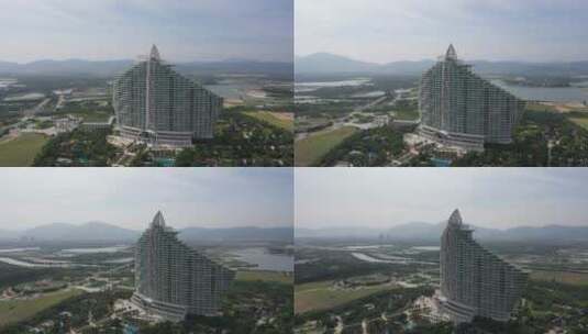 三亚海棠湾红树林度假酒店航拍DJI_0362高清在线视频素材下载