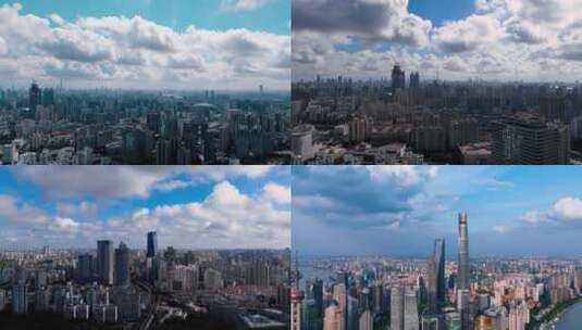 上海延时航拍空镜合集高清在线视频素材下载