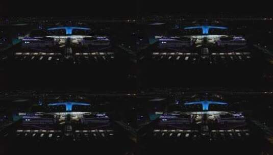杭州西站夜景高清在线视频素材下载