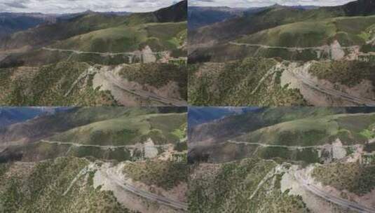 西藏G318川藏公路业拉山垭口高清在线视频素材下载