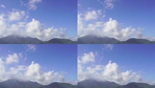 山上云朵天空多云白云飘动雨后天空多云天气高清在线视频素材下载