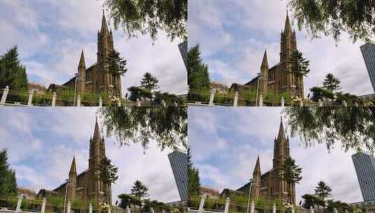 实拍4K120P教堂视频素材高清在线视频素材下载