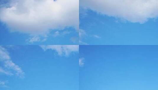 天空云延时多云天气蓝天白云夏天云朵飘动高清在线视频素材下载
