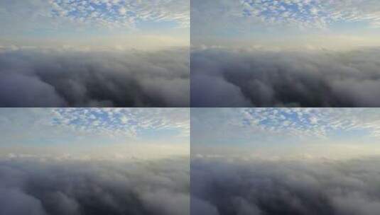 日出清晨云流层天空云层高清在线视频素材下载