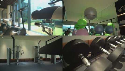 6033 业主社区 健身 运动 健身器材高清在线视频素材下载