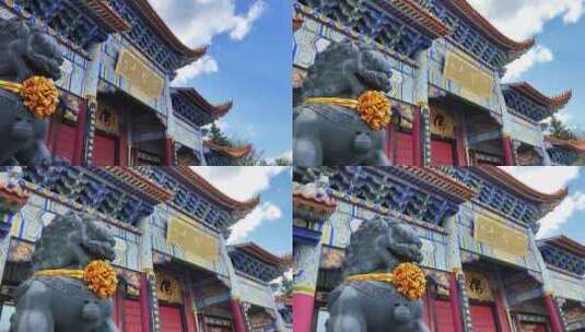 云南省大理石大理古城崇圣寺高清在线视频素材下载