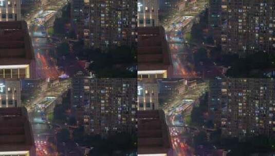 上海重街交通平移高清在线视频素材下载