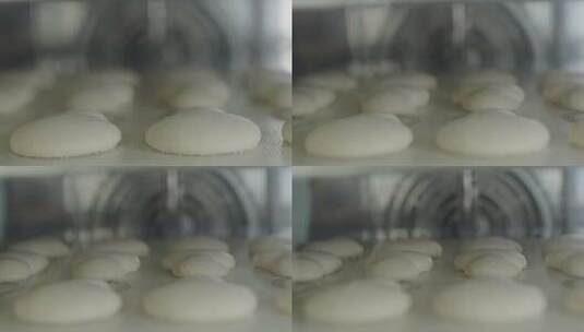 生产线上冰淇淋马卡龙的特写镜头高清在线视频素材下载