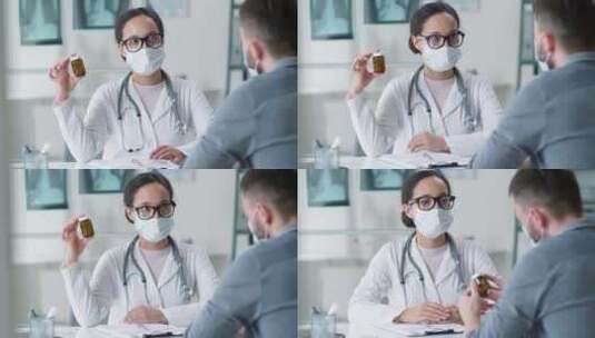 医生，诊所，病人，谈话高清在线视频素材下载