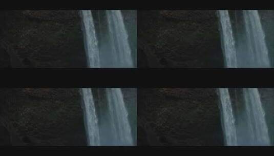 岩崖飞瀑高清在线视频素材下载