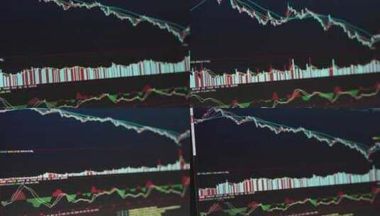 股票市场与证券交易所显示屏，概念高清在线视频素材下载