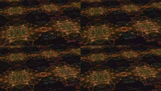 数字空间中的滚动编程代码。网络空间技术背高清在线视频素材下载