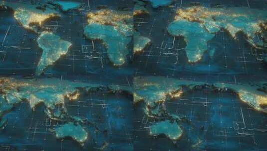 3D地图CG动画-详细景观高清在线视频素材下载