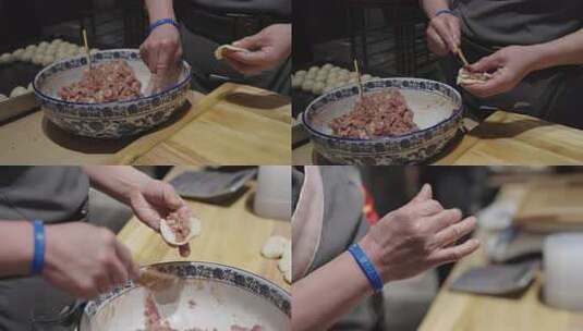 唐山特产棋子烧饼高清在线视频素材下载