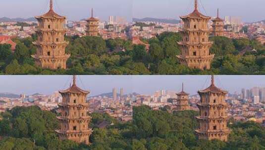 泉州开元寺，泉州西街 泉州古建筑高清在线视频素材下载