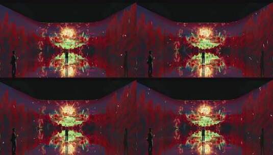 山海经-大泽沉浸式空间效果高清在线视频素材下载