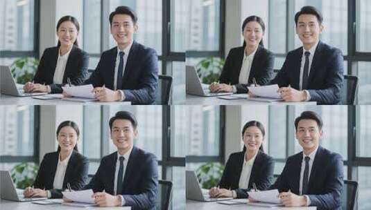 商务白领办公场景高清在线视频素材下载