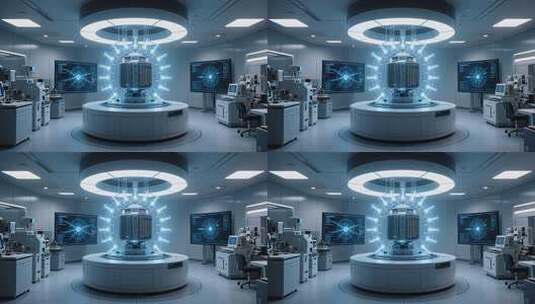 科技实验室核心设备场景高清在线视频素材下载