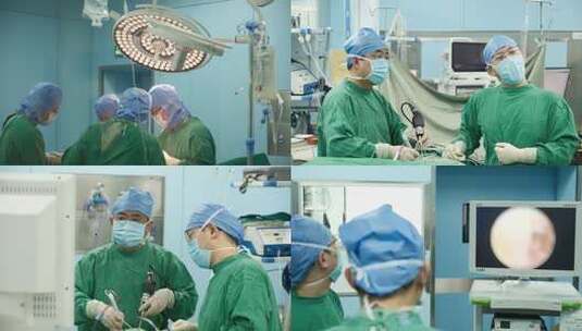 医院手术室精密器械外科手术成功高清在线视频素材下载