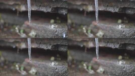 结冰 冬天 低温 结冰的水柱 寒冷高清在线视频素材下载