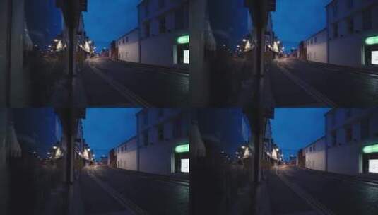 黎明时分的空旷道路高清在线视频素材下载