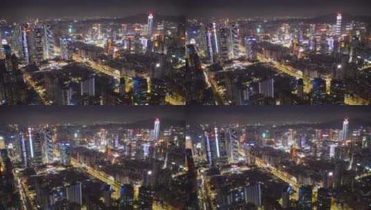 广州天河南商业圈夜景延时高清在线视频素材下载