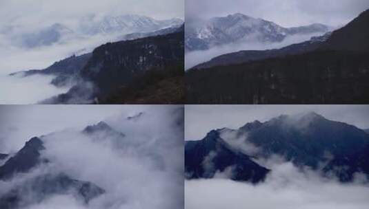 云海山峰高清在线视频素材下载
