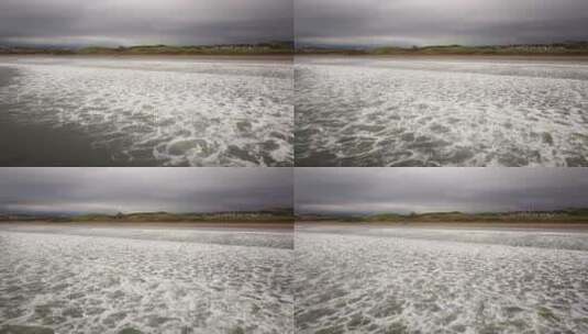 海岸边的海浪高清在线视频素材下载
