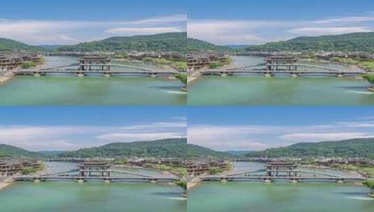 湖南湘西凤凰古城雪桥延时摄影高清在线视频素材下载