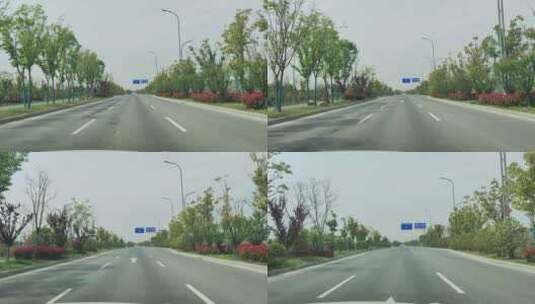 公路交通路边风景实拍高清在线视频素材下载