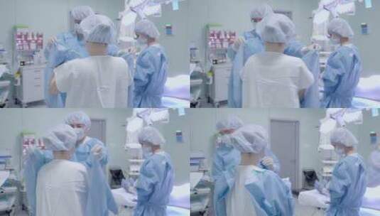准备手术的外科医生高清在线视频素材下载