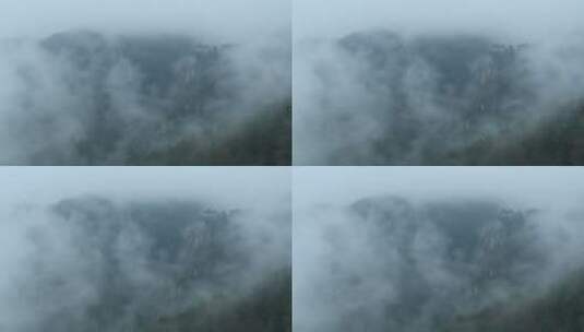仙气十足的天台山风景高清在线视频素材下载