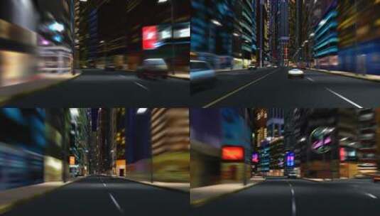 城市公路穿梭高清在线视频素材下载