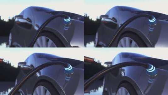 新能源汽车充电桩高清在线视频素材下载