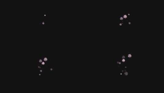 紫色菊花后期装饰小元素高清在线视频素材下载