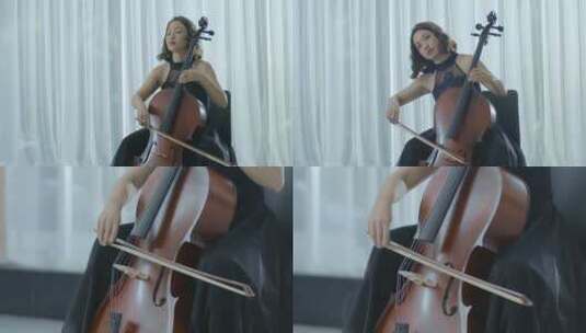 4K大提琴芭蕾舞钢琴乐器视频素材高清在线视频素材下载