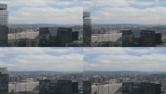 广州天河城市景观航拍高清在线视频素材下载