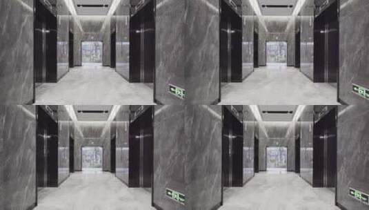 大气豪华电梯大厅高清在线视频素材下载