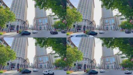 上海光明金融大厦外景4K实拍高清在线视频素材下载