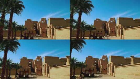 古埃及的哈布城神庙高清在线视频素材下载
