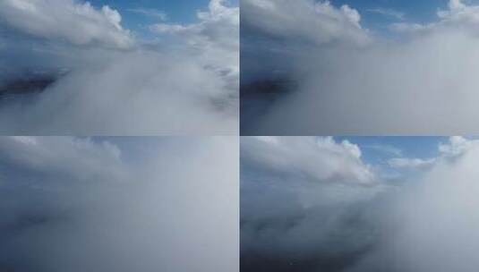 【4K30帧】上海滴水湖穿云航拍高清在线视频素材下载