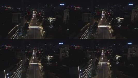 昆明东风西路城市夜景高清在线视频素材下载