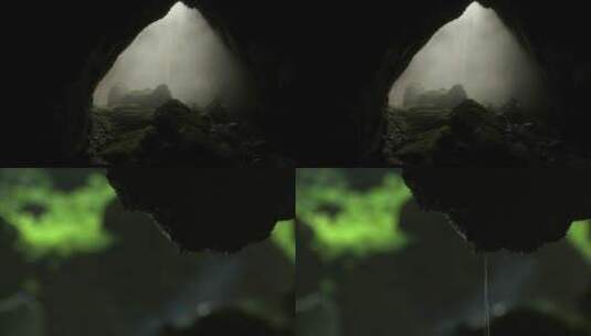 神秘山洞探索高清在线视频素材下载