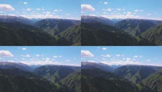 航拍新疆天山山脉博格达峰自然风光高清在线视频素材下载