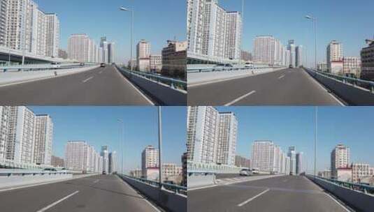 4k 城市道路交通和现代建筑高清在线视频素材下载