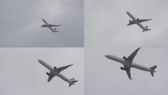 4K飞机降落低飞航空公司宣传片高清在线视频素材下载