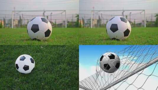 足球与射门高清在线视频素材下载
